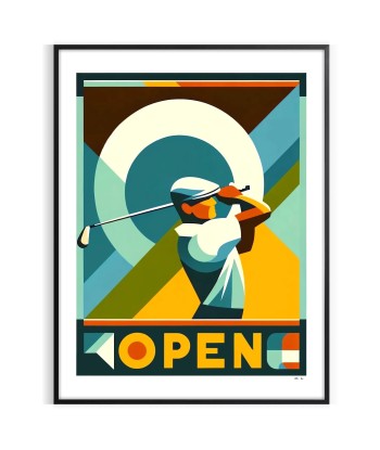 Golf Art Deco Wall Art Dans la société mordern