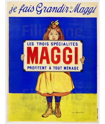 PUBLICITé 3 MAGGI Rdpo-POSTER/REPRODUCTION  d1 AFFICHE VINTAGE l'achat 