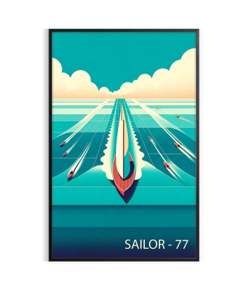 Ocean Boat Sailor 77 Print vente chaude votre 