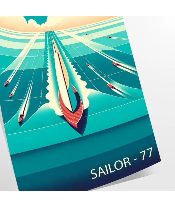 Ocean Boat Sailor 77 Print vente chaude votre 