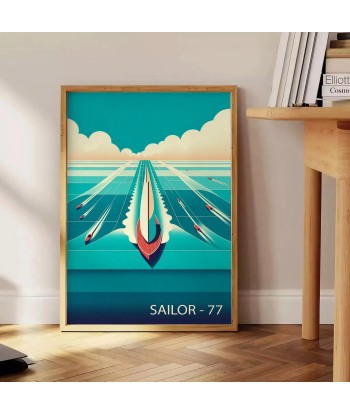 Ocean Boat Sailor 77 Print vente chaude votre 