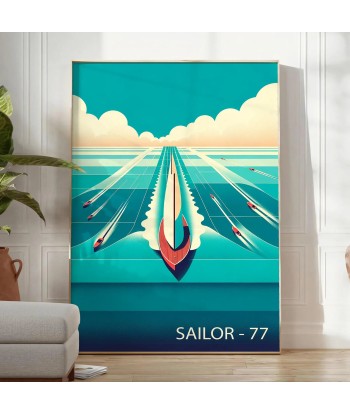 Ocean Boat Sailor 77 Print vente chaude votre 