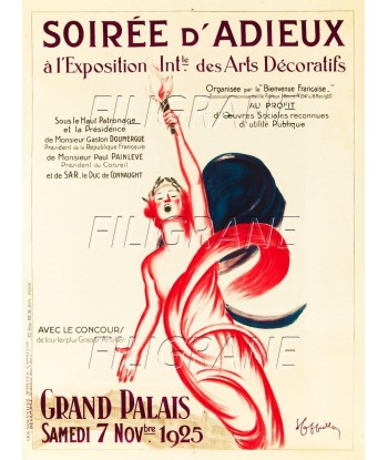 EXPO ARTS DéCORATIFS 1925 CLOTURE Ravs-POSTER/REPRODUCTION d1 AFFICHE VINTAGE Vous souhaitez 