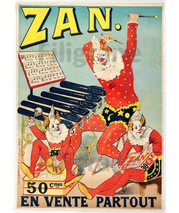 PUBLICITé ZAN Rycc-POSTER/REPRODUCTION  d1 AFFICHE VINTAGE Paris Déstockage Promo