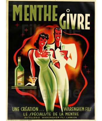 PUB MENTHE GIVRE Rgzv-POSTER/REPRODUCTION  d1 AFFICHE VINTAGE votre