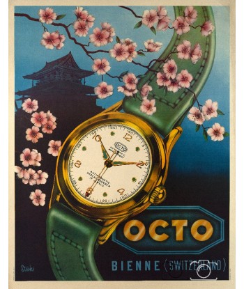 PUB MONTRE OCTO SUISSE Roth-POSTER/REPRODUCTION  d1 AFFICHE VINTAGE 50-70% off 