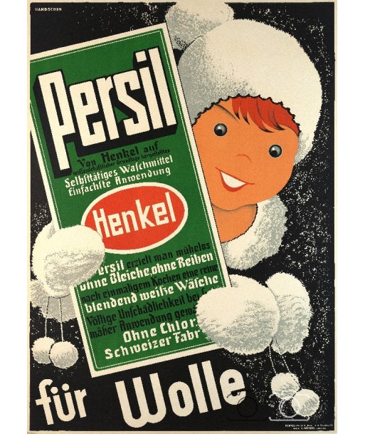 PUB PERSILHENKEL Rplc-POSTER/REPRODUCTION  d1 AFFICHE VINTAGE Profitez des Offres !