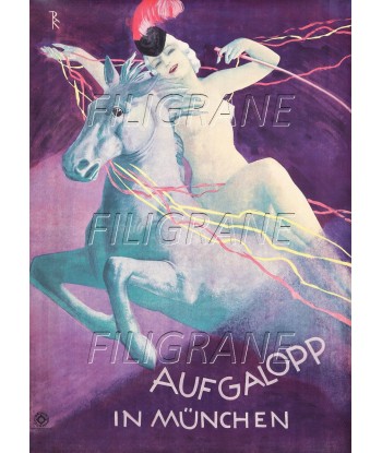 SPECTACLE AUFGALOP in MÜNCHEN Rycg-POSTER/REPRODUCTION d1 AFFICHE VINTAGE Les êtres humains sont 