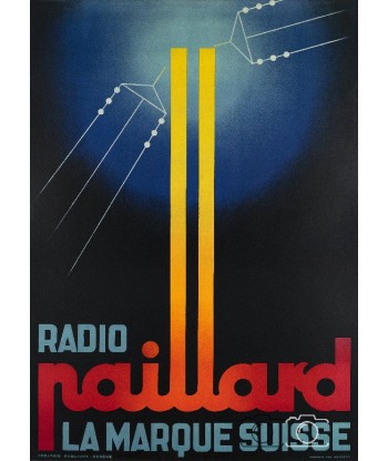 PUB RADIO PAILLARD Rdrt-POSTER/REPRODUCTION  d1 AFFICHE VINTAGE soldes