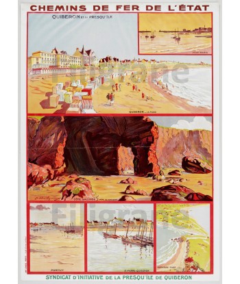 QUIBERON Rydw-POSTER/REPRODUCTION  d1 AFFICHE VINTAGE À commander