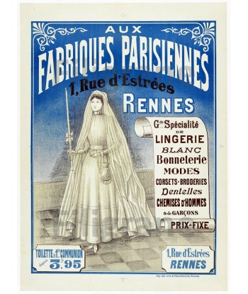 RENNES Aux FABRIQUES Raum-POSTER/REPRODUCTION  d1 AFFICHE VINTAGE pas cher chine