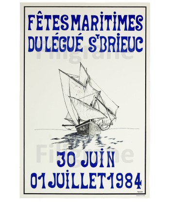 ST BRIEUC FêTES MARITIMES Rgkw-POSTER/REPRODUCTION  d1 AFFICHE VINTAGE vente chaude votre 