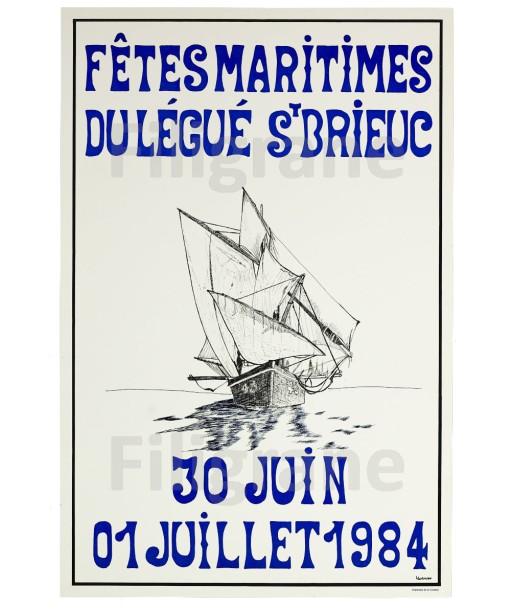 ST BRIEUC FêTES MARITIMES Rgkw-POSTER/REPRODUCTION  d1 AFFICHE VINTAGE vente chaude votre 