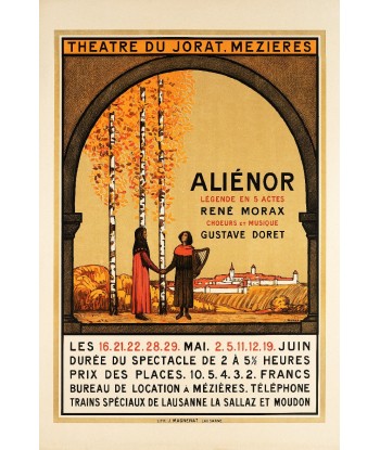 ThéATRE du JORAT ALIéNOR Rswv-POSTER/REPRODUCTION  d1 AFFICHE VINTAGE Comparez plus de prix