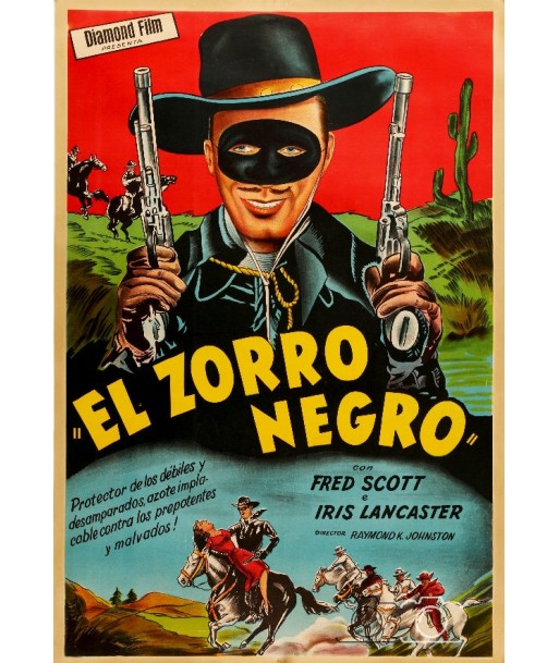 FILM EL ZORRO NEGRO Rtxa-POSTER/REPRODUCTION  d1 AFFICHE CINéMA Venez découvrir notre 