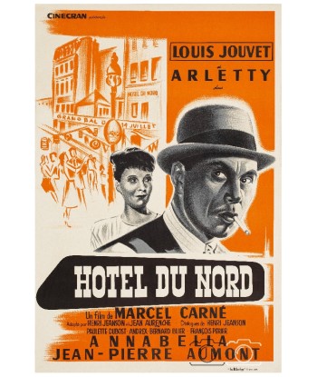 HôTEL du NORD ARLETTY FILM Rkge-POSTER/REPRODUCTION d1 AFFICHE CINéMA Dans la société mordern