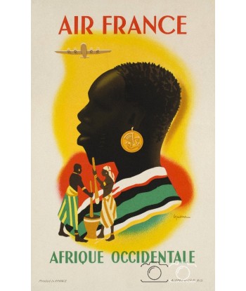 AIRLINES AFRIQUE OCCIDENTALE Rnxn-POSTER/REPRODUCTION d1 AFFICHE VINTAGE Comparez plus de prix