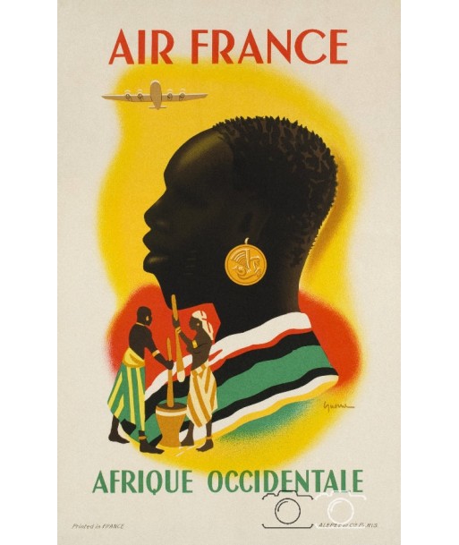 AIRLINES AFRIQUE OCCIDENTALE Rnxn-POSTER/REPRODUCTION d1 AFFICHE VINTAGE Comparez plus de prix