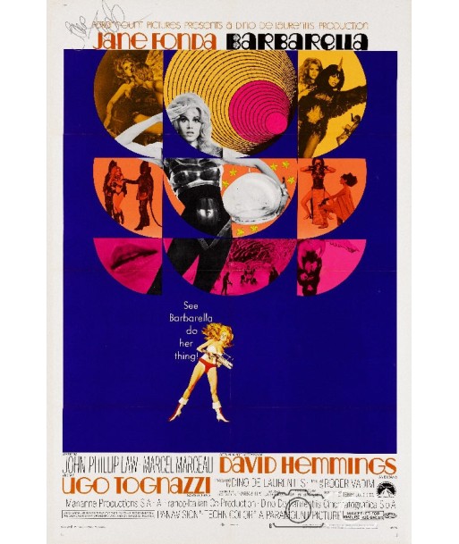 FILM BARBARELLA Rycz-POSTER/REPRODUCTION d1 AFFICHE CINéMA s'inspire de l'anatomie humaine