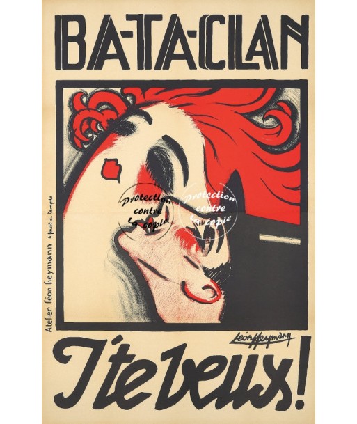 SPECTACLE BATACLAN Rf62-POSTER/REPRODUCTION d1 AFFICHE VINTAGE commande en ligne