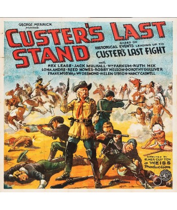 FILM CUSTER'S LAST STAND Rytk-POSTER/REPRODUCTION d1 AFFICHE CINéMA de technologie