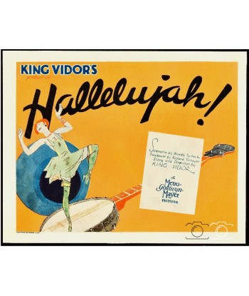 FILM HALLELUJAH Rstk-POSTER/REPRODUCTION d1 AFFICHE CINéMA de votre