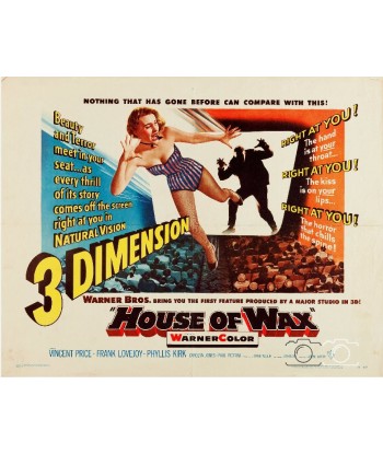 FILM HOUSE of WAX Rydf-POSTER/REPRODUCTION d1 AFFICHE CINéMA est présent 