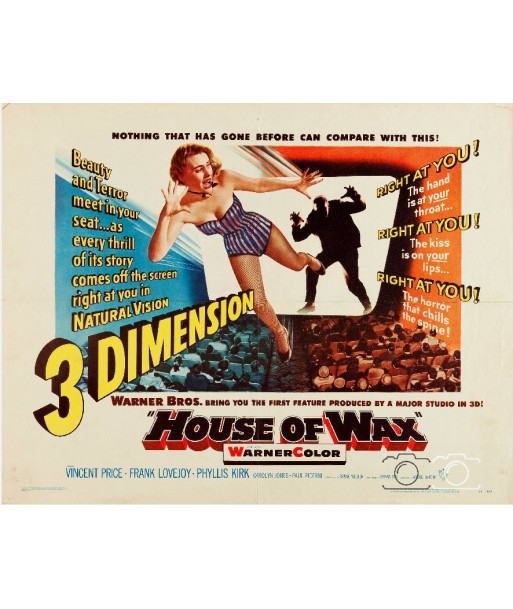 FILM HOUSE of WAX Rydf-POSTER/REPRODUCTION d1 AFFICHE CINéMA est présent 