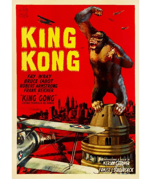 FILM KING KONG Rtrs-POSTER/REPRODUCTION d1 AFFICHE CINéMA Par le système avancé 