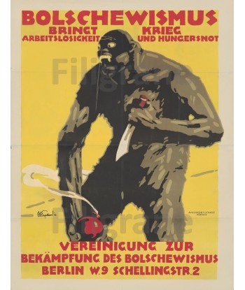 PROPAGANDE BOLSCHEWISMUS Rf009-POSTER/REPRODUCTION d1 AFFICHE VINTAGE meilleur choix