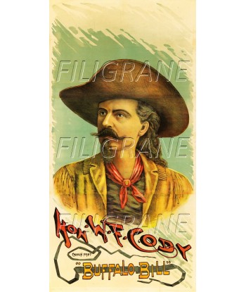 CIRQUE BUFFALO BILL CODY Rcgd-POSTER/REPRODUCTION d1 AFFICHE VINTAGE prix pour 