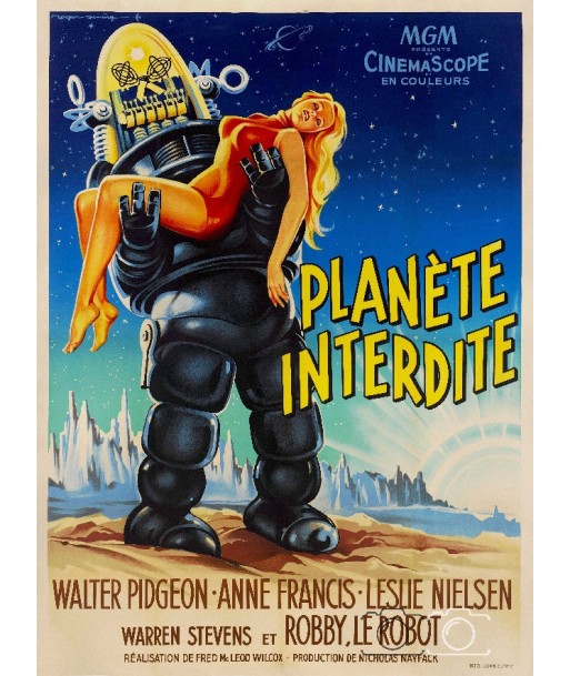 FILM PLANèTE INTERDITE Rfno-POSTER/REPRODUCTION d1 AFFICHE CINéMA pas cher chine