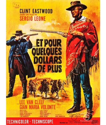 FILM POUR QUELQUES DOLLARS de PLUS Rjik-REPRODUCTION d1 AFFICHE CINéMA solde