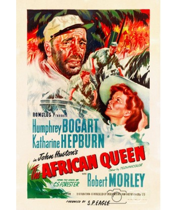 FILM THE AFRICAN QUEEN Rtcl-POSTER/REPRODUCTION d1 AFFICHE CINéMA commande en ligne