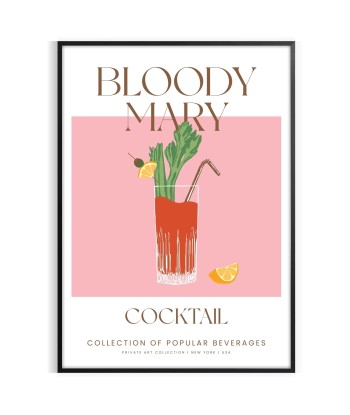 Bloody Mary Cocktail Art Print brillant des détails fins