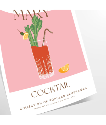 Bloody Mary Cocktail Art Print brillant des détails fins