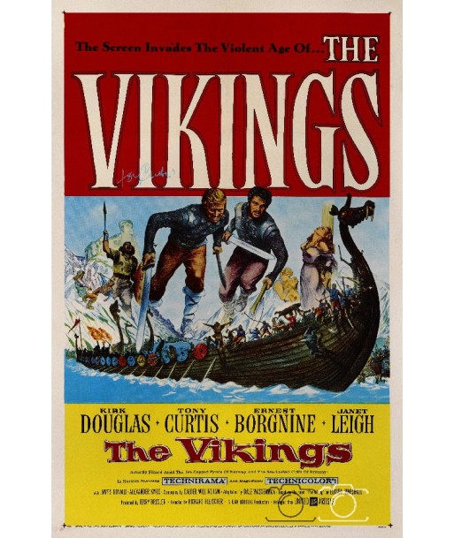 FILM THE VIKINGS Rnxz-POSTER/REPRODUCTION d1 AFFICHE CINéMA pas cher 