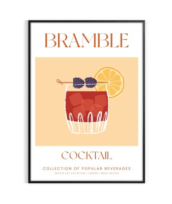 Bramble Cocktail Art Print une grave pollution 