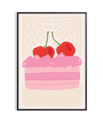 Cake Cherry Kitchen Art Print acheter