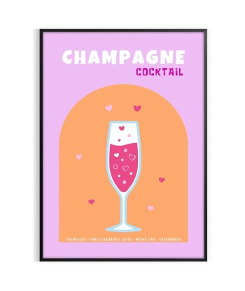 Cocktail Champagne Wall Art Venez acheter