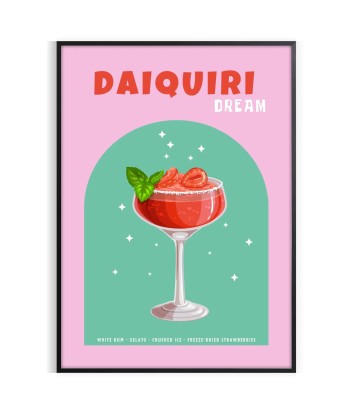 Cocktail Daiquiri Wall Print rembourrage situé sous