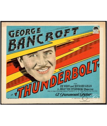 FILM THUNDERBOLT Rwds-POSTER/REPRODUCTION d1 AFFICHE CINéMA livraison gratuite