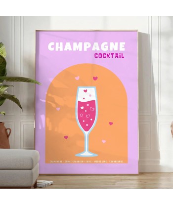 Cocktail Champagne Wall Art Venez acheter