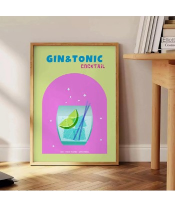 Cocktail Gin Tonic Poster À commander