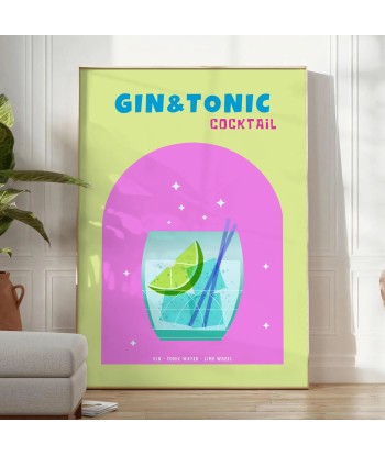 Cocktail Gin Tonic Poster À commander