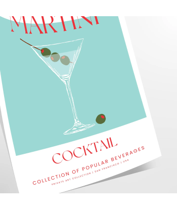 Dry Martini Cocktail Print Découvrez la collection