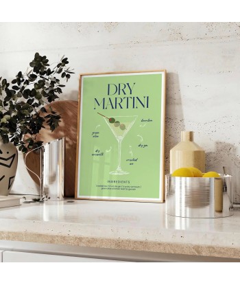 Dry Martini Cocktail Wall Print commande en ligne