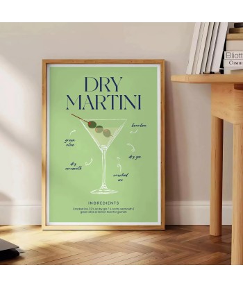 Dry Martini Cocktail Wall Print commande en ligne