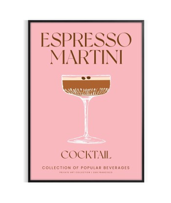 Espresso Martini Cocktail Art Print une grave pollution 