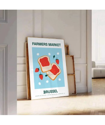 Farmer Market Brussel Fruit Art Print en ligne